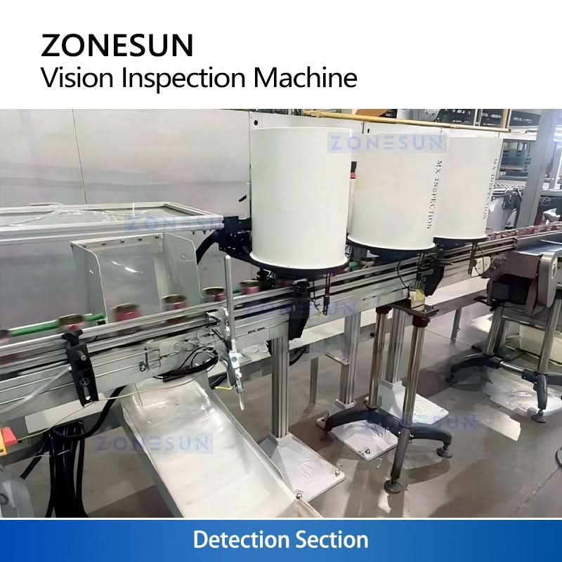 ZONESUN ZS-MD3 High-Speed OCR Vision Inspection System for Bottle Caps & Closures