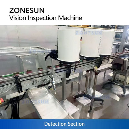 ZONESUN ZS-MD3 High-Speed OCR Vision Inspection System for Bottle Caps & Closures