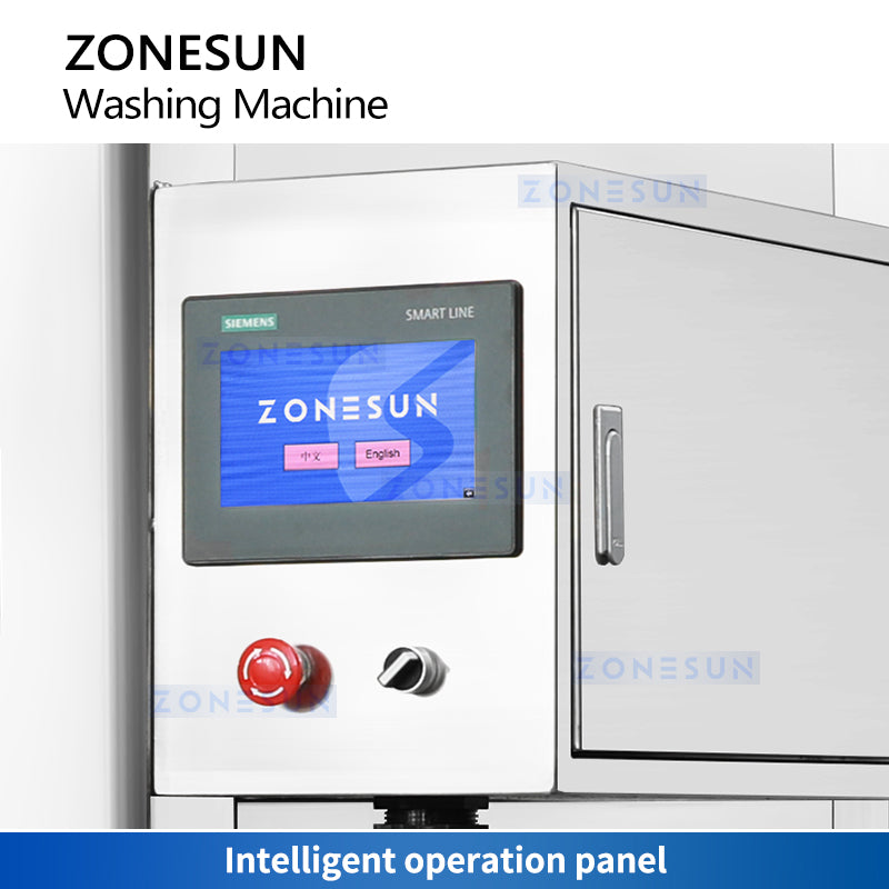 ZONESUN ZS‑WB04 Four‑Head Airjet Bottle Cleaning Machine for High Efficiency