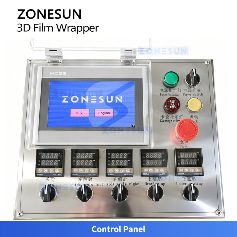 ZONESUN ZS-TD400 Automatic 3D Cellophane Wrapping Machine for Cosmetics and Boxes