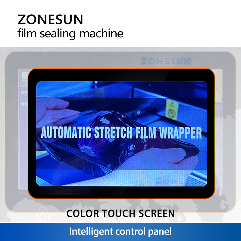 ZONESUN ZS-BXFS700 Automatic Tray Wrapper for Fresh Produce Packaging Efficiency