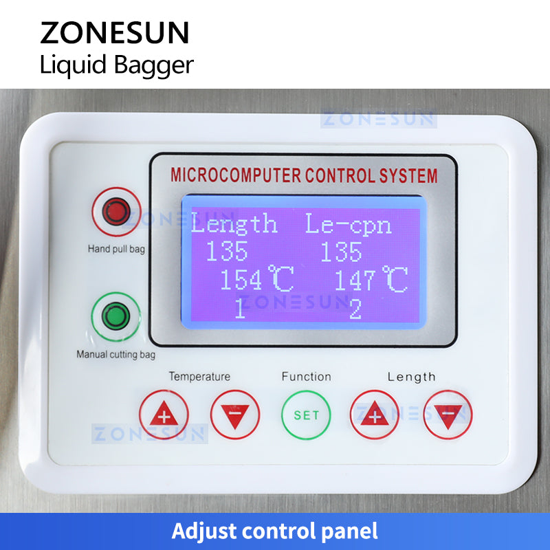 ZONESUN ZS-FS200D Automatic Vertical Liquid Sachet Filling and Sealing Machine for Water and Juice Pouch Packing