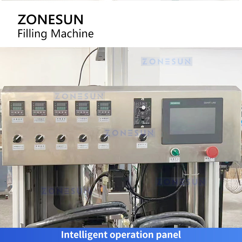 Zonesun ZS‑JRF4 Four‑Head Servo‑Driven Heated Piston Filling Machine