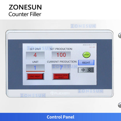 ZONESUN ZS-SL2 Automatic Capsule & Pill Counting Machine, Dual-Head Bottle Counter Filler for Softgels, Gummies, Candies