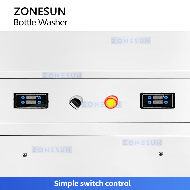 Zonesun ZS‑WB4S Semi‑automatic High‑Pressure Bottle Rinsing Machine