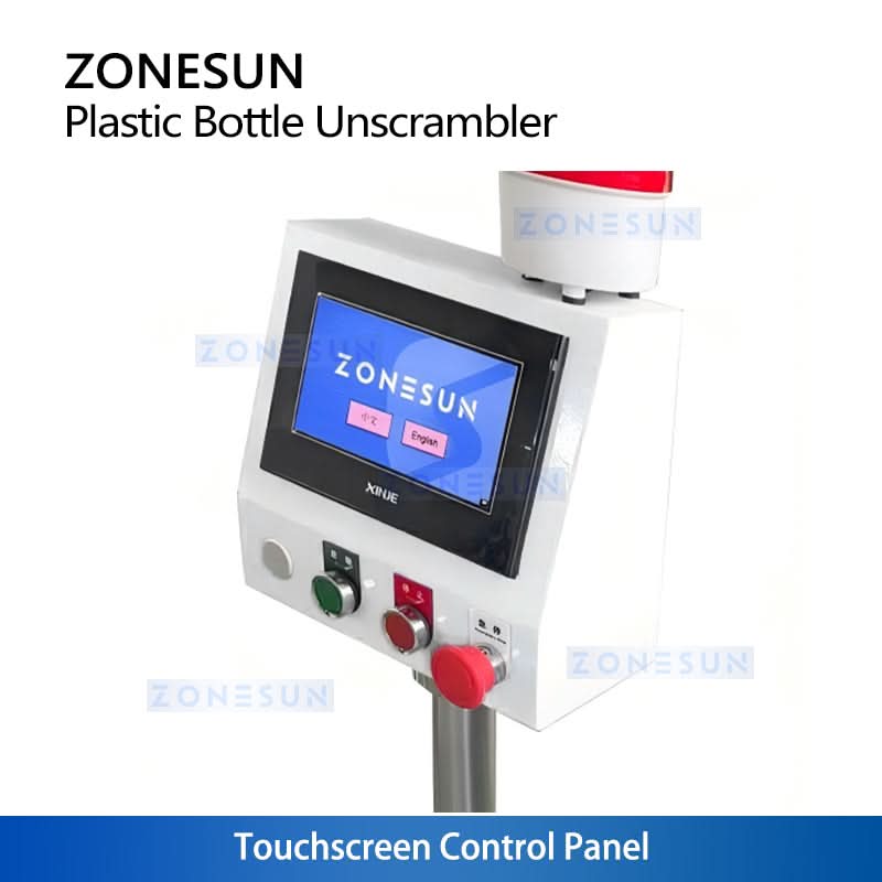 ZONESUN ZS-LP250S Robotic Bottle Unscrambler for Irregular Plastic Containers