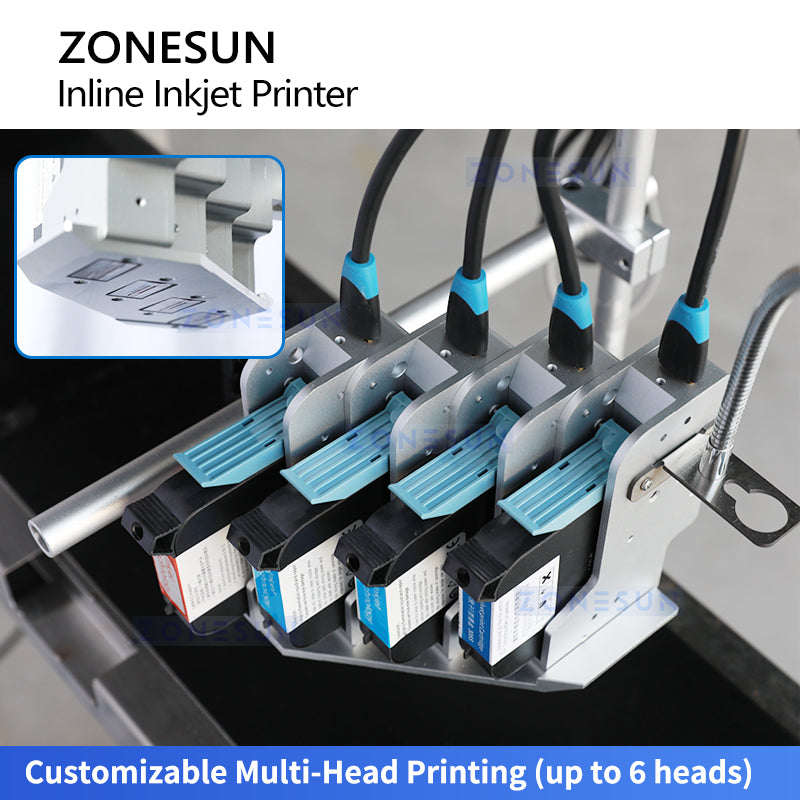 Zonesun ZS‑IIP550 High Speed Inline Inkjet Printer with Multi‑Heads