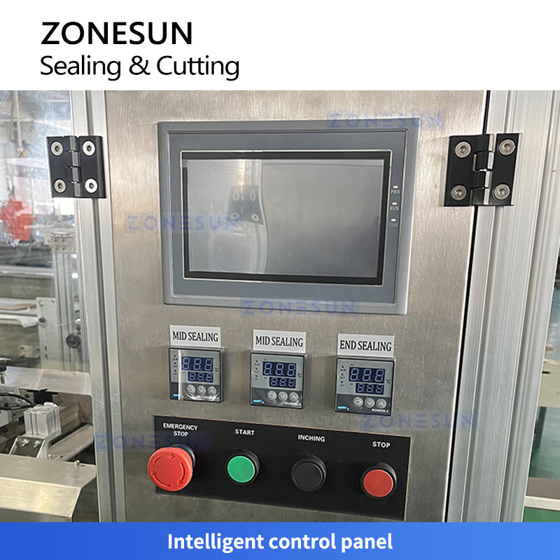 ZONESUN ZS-HYS4 Dual-Channel Horizontal Four-Side Sealing Packing Machine for Sachet Products