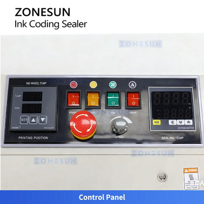 ZONESUN ZS-FR1000 Automatic Continuous Band Sealer with Date Coding for Plastic & Foil Bags