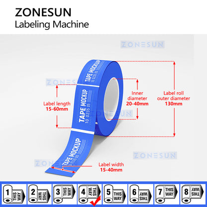 Zonesun ZS-SDTB40 Portable Handheld Electric Label Applicator