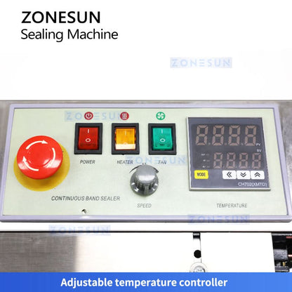 Zonesun ZS-FR770 Continuous Band Sealer with Date Coder & Conveyor