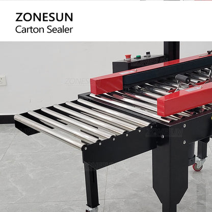 ZONESUN ZS‑FK5050S Carton Sealing & Taping Machine for Packaging Lines