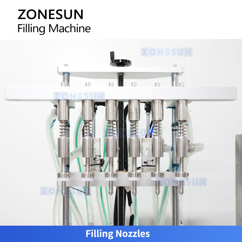 ZONESUN ZS-VTZL100 Automatic 6-Head Liquid Level Filler for Whiskey & Beverages