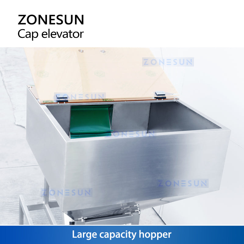 Zonesun ZS‑SLJ5 Automatic Cap Elevator for Capping Machine Integration