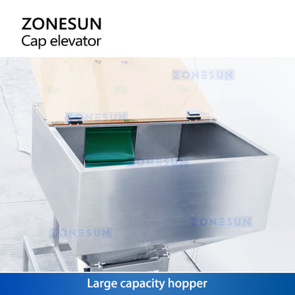Zonesun ZS‑SLJ5 Automatic Cap Elevator for Capping Machine Integration