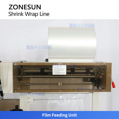 ZONESUN ZS-SPL9 Automatic Boxes Shrink Wrapping Sealing Machine For Food Cosmetic Boxes and Daily Chemicals