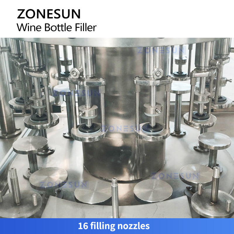Zonesun ZS-AFC883W Automatic Wine Bottle Rinsing Filling and Corking Machine