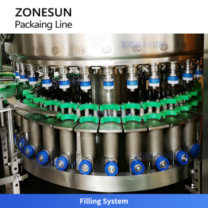 ZONESUN ZS-AFS100 Automatic  Beverage Filling and Sealing Machine for Dairy Bottles