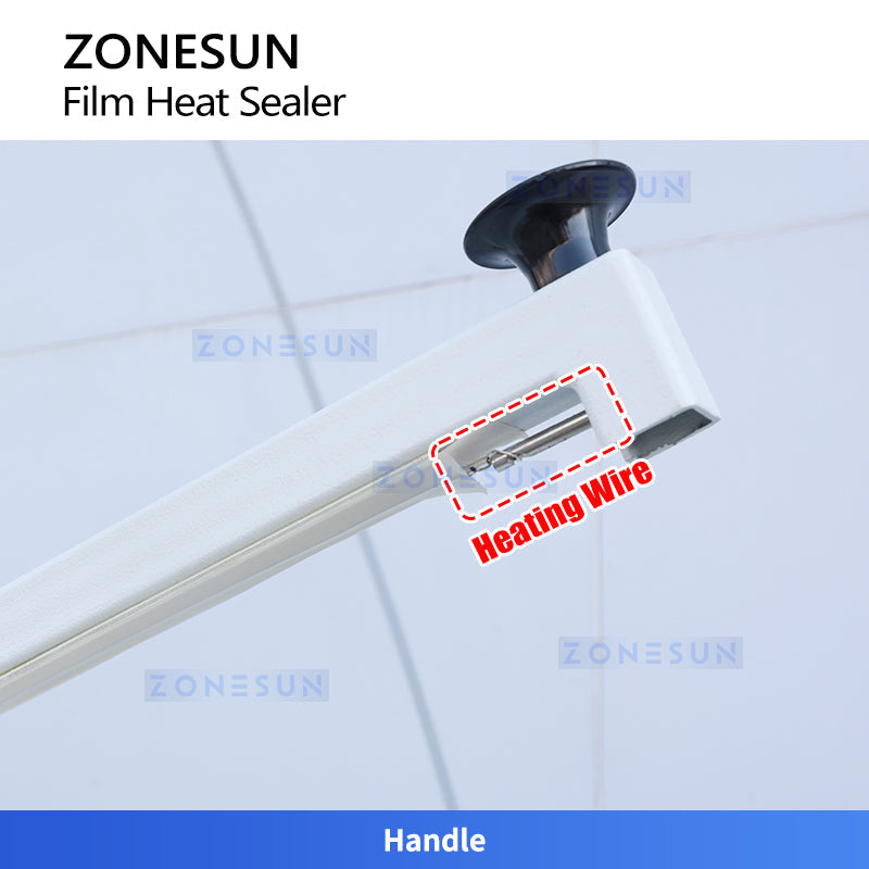 ZONESUN ZS-MSCS3 Manual Shrink Wrap Machine with Hot Cutting System for PVC/PE/POF Film Wrapper