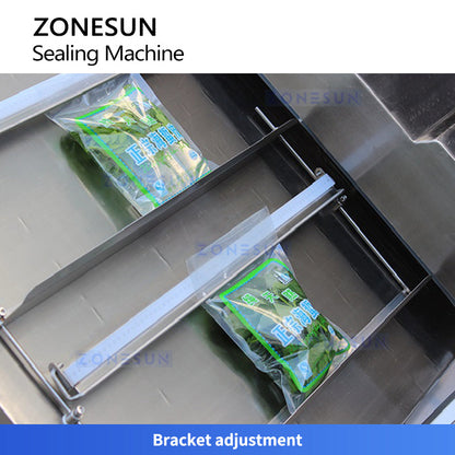 ZONESUN ZS-DZ500K Semi-Automatic Tilt Double Chamber Vacuum Packaging Machine Vacuum Packaging Machine for Food, Liquid, and Powder