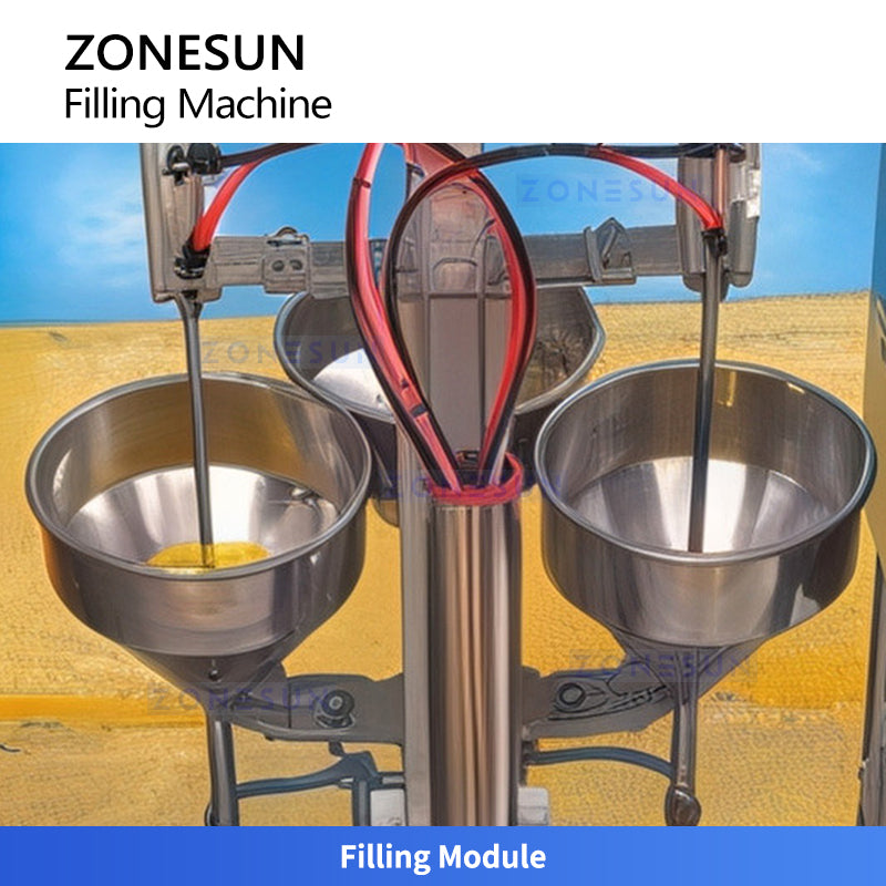 ZONESUN ZS-FAL20 Automatic Watercolor Paint Paste Filling and Capping Machine