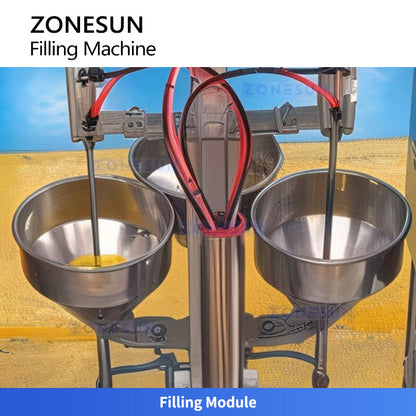 ZONESUN ZS-FAL20 Automatic Watercolor Paint Paste Filling and Capping Machine