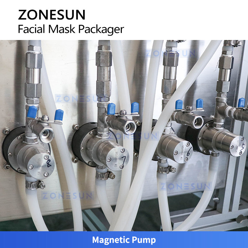 ZONESUN ZS-MS8TGF High-Speed Automatic Cosmetic Facial Mask Packaging Machine For Beauty Product