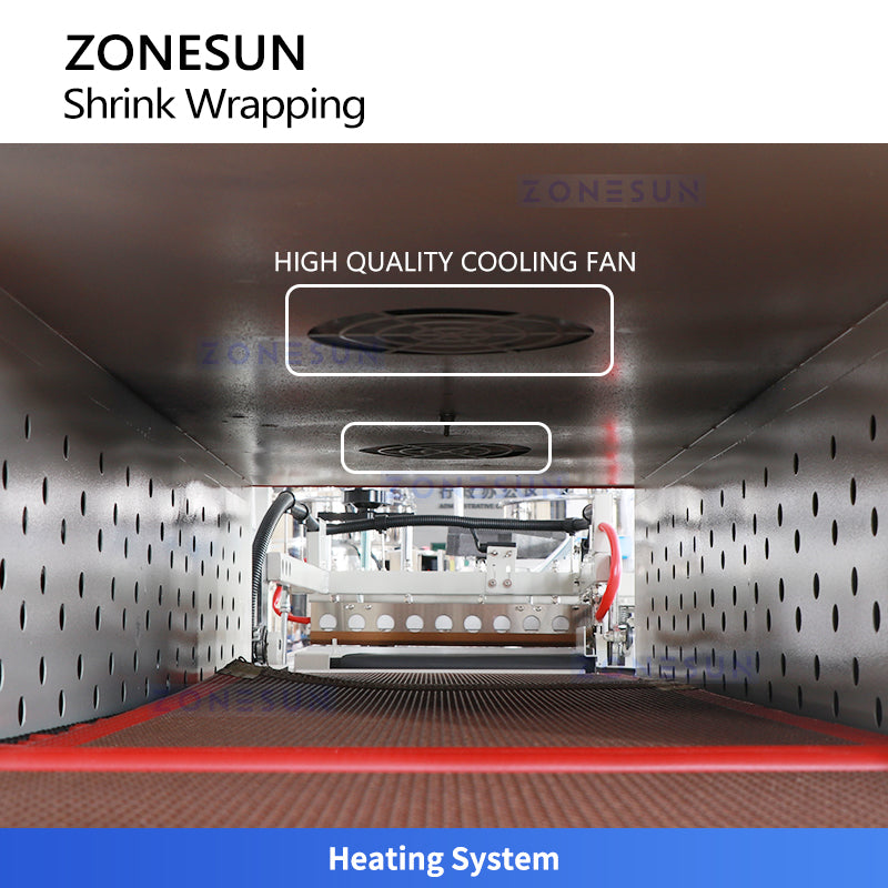 ZONESUN ZS-BSP7540 Heat Shrink Wrap Machine with Built-in Shrink Tunnel