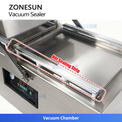 ZONESUN ZS-DZ600A Double Chamber Vacuum Sealing Machine for Food Packaging