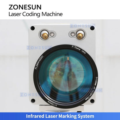 ZONESUN ZS-LM03 20W Fiber Laser Marking Machine for Metal, Date & QR Code Coder for Packaging Line