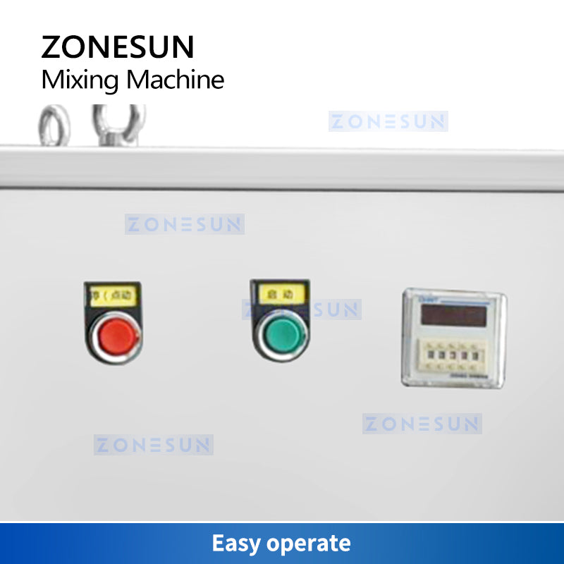 ZONESUN ZS-SBH10 3D Dry Powder & Granule Mixing Machine for Food & Chemical Use