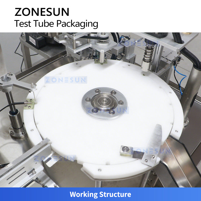 ZONESUN ZS-AFC36 Test Tube Liquid Filling and Capping Machine Cam System Monoblock for Solvents Labs