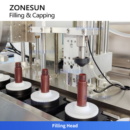 ZONESUN ZS-AFC48 Automatic Small Bottle Tube Oral Liquid Bottles Filling and Capping Machine