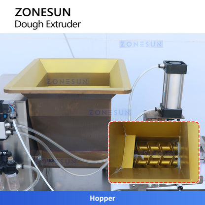 ZONESUN ZS-ECM2 Dough Extruder Machine for Cookies Breadsticks with Adjustable Mold Industrial Bakery Equipment 5-500g Customized