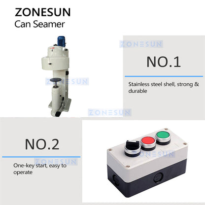 Zonesun ZS-CS2 Semi‑Automatic Can Seamer for Rectangular Cans