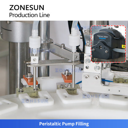 ZONESUN ZS-FAL180G9 Automatic Irregular Bottle Cam System Eye Drop Filling Capping Labeling Production Line For Biological Extract Liquid