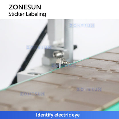 Zonesun ZS-TB900 Automatic Square Bottle Labeling Machine for Full Wrap Precision