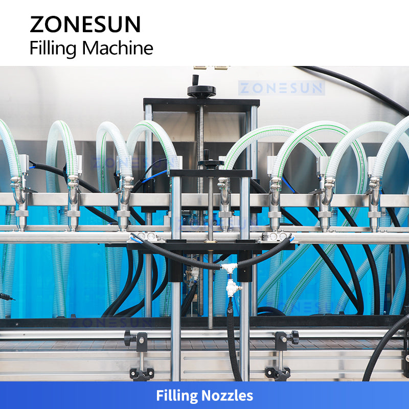 ZONESUN ZS-VTGF8A Automatic Viscous Liquid Filling Machine 8 Head High Capacity Servo Gear Pump Paste Filling Machine