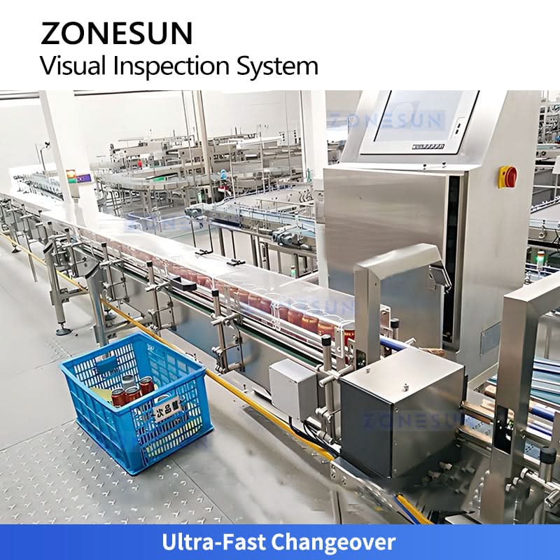 ZONESUN ZS-MD120 PET Bottle & Aluminum Can Inspection System