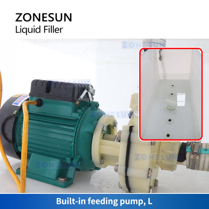 Zonesun ZS‑YTCR4 Four‑Head Chemical Liquid Piston Filling Machine