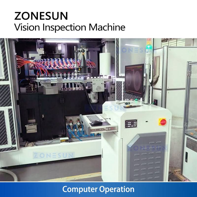 ZONESUN ZS-MD3 High-Speed OCR Vision Inspection System for Bottle Caps & Closures