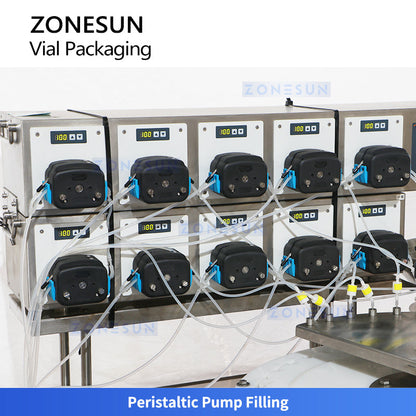 ZONESUN ZS-AFY1 Automatic Laboratory Vial Filling and Capping Machine Monoblock Equipment