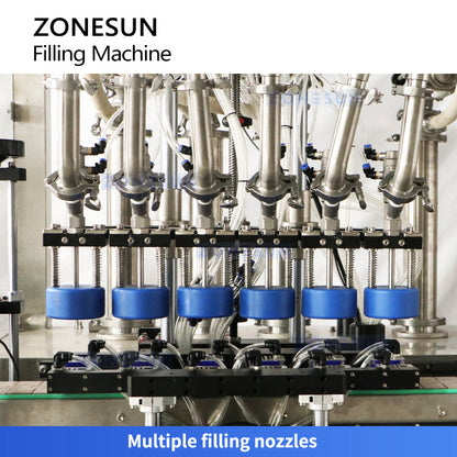 Zonesun ZS‑SV6X High‑Speed Continuous Motion Six‑Head Filling Machine