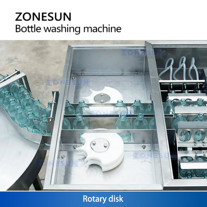 ZS-UWB5 Ultrasonic Bottle Washer for Glass & Plastic 6000BPH