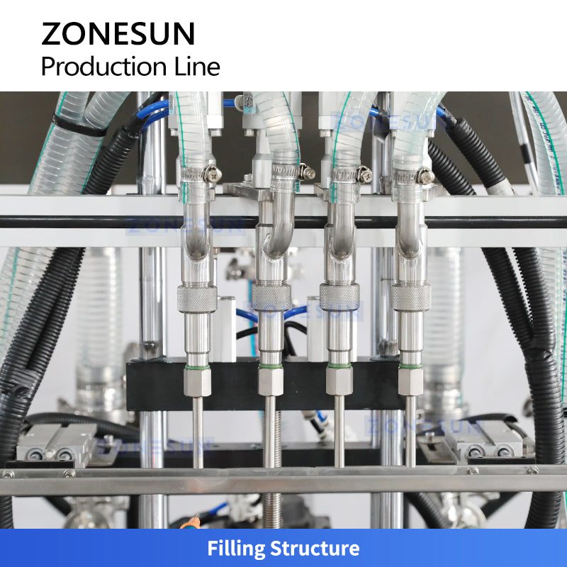 ZONESUN ZS-FAL180V2 Face Cream Packaging Production Line Filling Capping Labeling Machine Line for Cosmetic Bottle Automatic Skincare Production