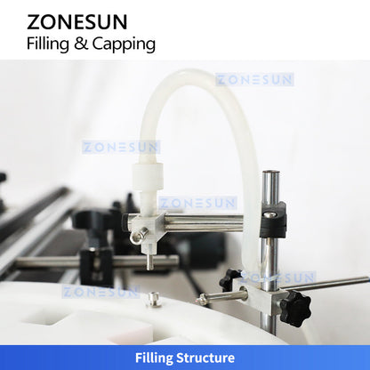 ZONESUN ZS-AFC25 Rotary Perfume Bottle Filling Capping Machine