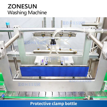 ZONESUN ZS‑WB04 Four‑Head Airjet Bottle Cleaning Machine for High Efficiency