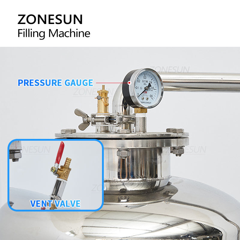 Zonesun ZS-CF4 Counter Pressure Filler for Carbonated Drinks