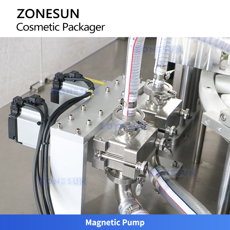 ZONESUN ZS-AFC28B Automatic Lotion Paste Filling Cap Capping Machine
