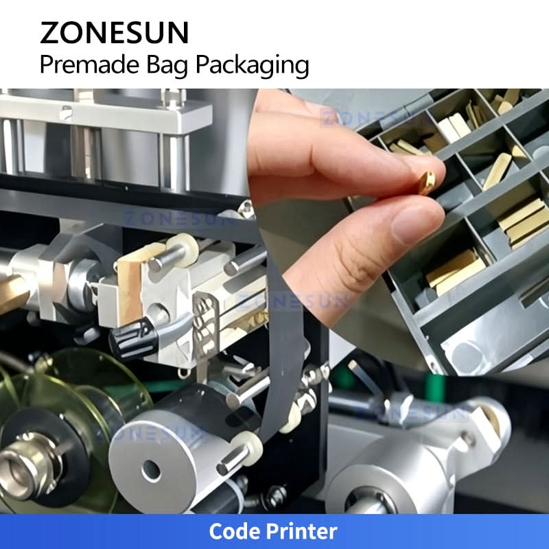 ZONESUN ZS-GW260D Automatic Premade Pouch Packing Machine with 10-Head Multihead Weigher for Snacks, Pet Food & Granules